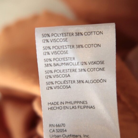 NWT Anthropologie Pilcro Diana Ruffled Raglan Long Sleeve Pullover Orange Sz XXS - Picture 12 of 14